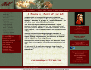 marriagescelebrant.com screenshot