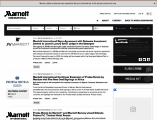 marriott.africa-newsroom.com screenshot