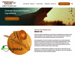 marroquin-organics.com screenshot