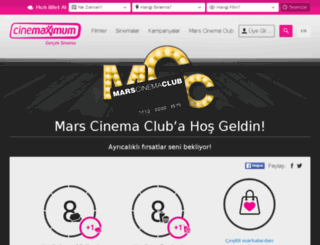 marscinemaclub.cinemaximum.com.tr screenshot