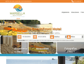 marsellabeachfronthotel.online.com.ni screenshot