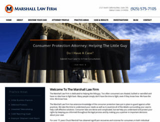 marshall-law-firm.com screenshot