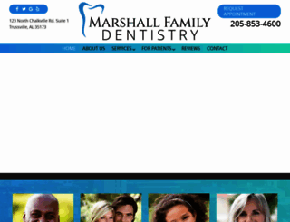 marshallfamilydentistry.net screenshot