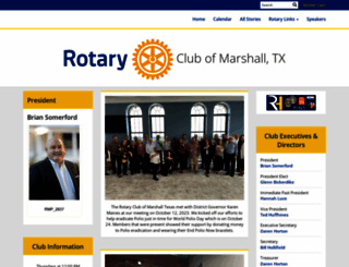marshallrotary.org screenshot