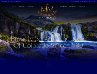 marshallsmortuary.com screenshot