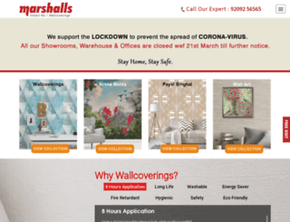 marshallswallcoverings.com screenshot