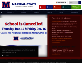 marshalltown.k12.ia.us screenshot