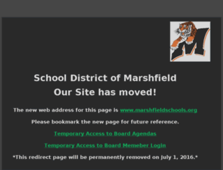 marshfield.k12.wi.us screenshot