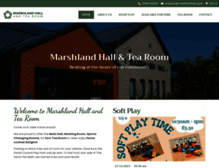 marshlandhall.org.uk screenshot