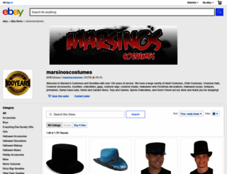 marsinos-costumes.myshopify.com screenshot