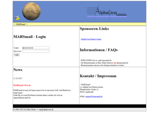 marsmail.de screenshot