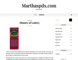 marthaspdx.com screenshot