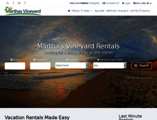 marthasvineyardrentals.org screenshot