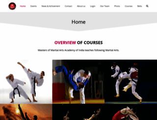 martialartacademyofindia.com screenshot