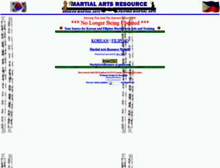 martialartsresource.com screenshot