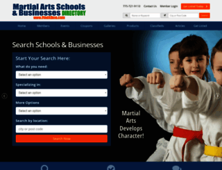 martialartsschoolsdirectory.com screenshot