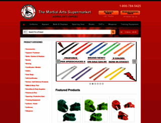 martialartssupermarket.com screenshot