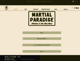 martialparadise.com screenshot
