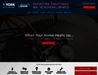 martin-heating-cooling.com screenshot