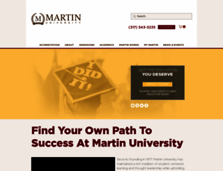 martin.edu screenshot