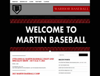 martinbaseball.com screenshot