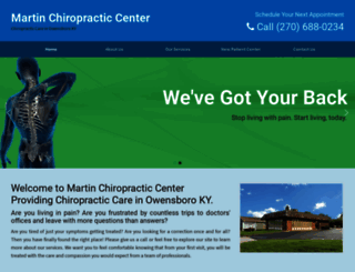 martinchiropractor.com screenshot