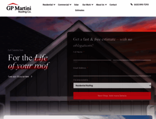 martiniroofing.com screenshot