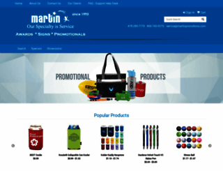 martinpromotions.com screenshot
