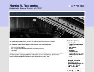 martinrosenthallaw.com screenshot