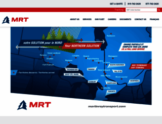 martinroytransport.com screenshot