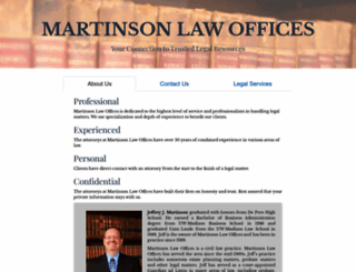 martinsonlawoffices.com screenshot