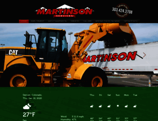 martinsonservices.com screenshot