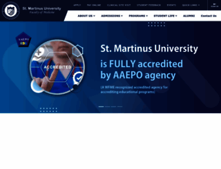 martinus.edu screenshot