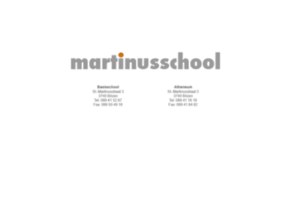 martinusschool.be screenshot