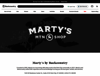 martysboardshop.com screenshot