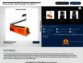 marvelportableseal.in screenshot