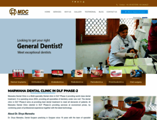 marwahadentalclinic.com screenshot