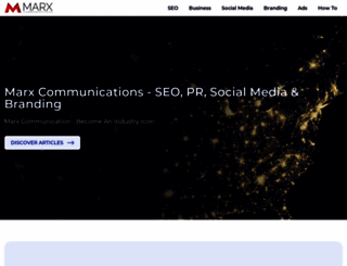 marxcommunications.com screenshot