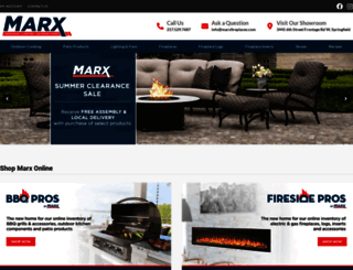 marxfireplaces.com screenshot