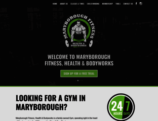maryboroughfitness.com screenshot
