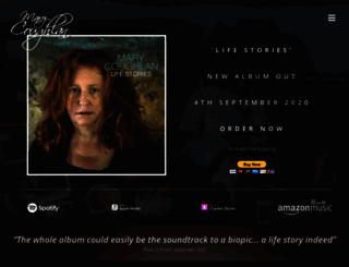 marycoughlanmusic.com screenshot