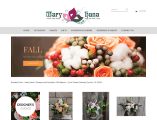 maryhanaflowers.com screenshot