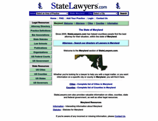 maryland.statelawyers.com screenshot