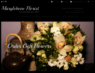 maryleboneflorist.co.uk screenshot
