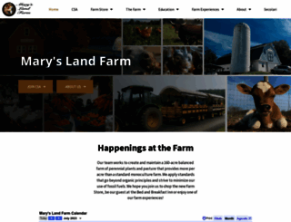 maryslandfarm.com screenshot