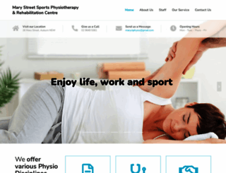 marystphysiotherapy.com screenshot