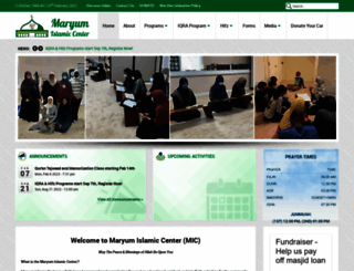 maryumcenter.com screenshot