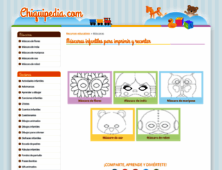 mascaras.chiquipedia.com screenshot