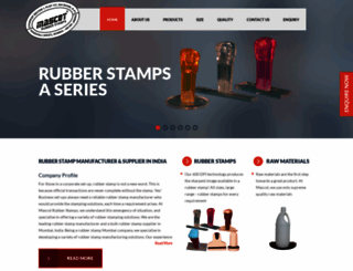 mascotrubberstamps.com screenshot