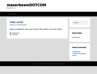 maserbeam.com screenshot